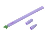 PartyKindom 2 Piezas Estuche De Bolígrafo De Silicona Manga De Lápiz Bolsas De Tableta Lápiz Generación Cubierta Lápiz 2 Piña Pluma Lápiz Generación Caso De Dibujos Animados Segunda