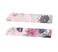 PartyKindom 2 Piezas Funda para Abanico de Seda Estuche Protector para Abanico de Mano Accesorios Decorativos para Boda y Viaje Diseño Elegante y Resistente Blanco