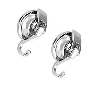 PartyKindom 2 piezas Gancho de Ventosa Fuerte Colgador de Pared Sin Perforar Gancho para Abrigos y Ropa Material y Tpu Resistente Uso Baño Cocina y Espejos