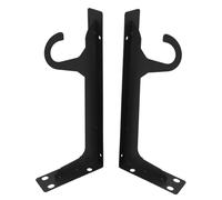 PartyKindom 2 Piezas Heavy Duty Wall Mounted Closet Rod Brackets Hanging Shelf Support For Bedroom Living Room Wardrobe