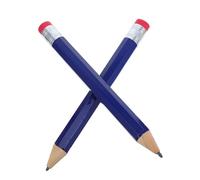 PartyKindom 2 Piezas Jumbo Lápices de Madera Ergonómicos con Tapa Protectora para Oficina y Escuela Lápices Gigantes Decorativos de Divertido para Estudiantes y Profesores Recarga Incluida