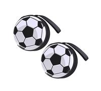 PartyKindom 2 piezas Monederos Forma de Fútbol de Hojalata y Tela Resistente Diseño y Divertido Bolso Pequeño Multifuncional para Monedas Snacks y Accesorios Pequeños