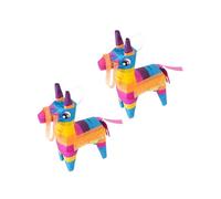 PartyKindom 2 piezas Piñata Tradicional Mexicana Unidades Decoración Colgante Colorida para Fiesta de Cumpleaños y Cinco de Mayo Juguete Divertido para Rellenar Dulces Fácil de Colgar