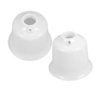 PartyKindom 2 Piezas Plastic Ceiling Fan Canopy Cover Decorative Cone Cap With Screw For Fan Accessories Dust Prevention And Easy Maintenance For Home Diy