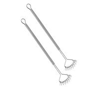 PartyKindom 2 piezas Varillas Inoxidable Batidor Manual Ergonómico para Huevos y Crema Mezclador Multipropósito con Diseño de para Cocina