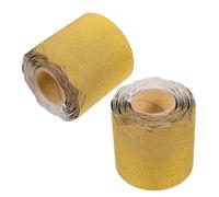 PartyKindom 2 Rollos Calcomanía para Borde de Aula en Papel Amarillo, Borde Decorativo Versátil y Fácil de Cortar para Tableros de Anuncios y Decoración Escolar