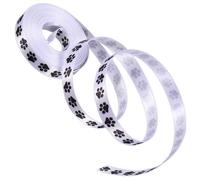 PartyKindom 2 Rollos de Cinta Versátil para Envolver Estampado de Patas de, Material de Poliéster para Proyectos de Manualidades y Decoraciones Temáticas