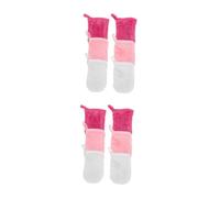 PartyKindom 2 Series Guantes De Para Limpieza Facial Y Desmaquillado De Manoplas Exfoliantes Colores Blanco Rosa Y Herramienta Práctica Para Remover Maquillaje Y Cuidado 6 Piezas X 2
