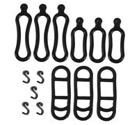 PartyKindom 20 Correas De Silicona para Luces De Bicicleta Soporte para Teléfono Linterna Accesorios De Bicicleta Gel