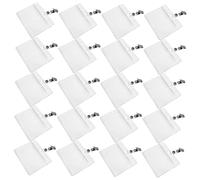 PartyKindom 20 piezas Soporte para Tarjetas de Identificación Transparente Fundas Impermeables de PVC con Clip Protector de Tarjetas para Empleados Estudiantes y Profesionales