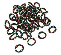 PartyKindom 200piezas Lazos Pelo De Niña Mini Lazos Elásticos Accesorios Cabello Pequeñas Bandas De Goma Pelo Niñas