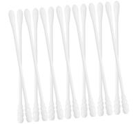 PartyKindom 200piezas Unidades Hisopos Algodón Doble Punta Para Cuidado y Maquillaje Bastoncillos Suaves Para Limpieza Delicada y Tareas Cosméticas Detalladas Longitud Cómoda