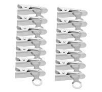 PartyKindom 20piezas Micrófono de Solapa Clip de Metal para Corbata Traje y Camisa Soporte Seguro para Micrófono de Clip para Presentadores Actores y Educadores Interiores