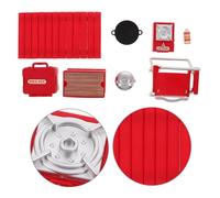 PartyKindom 2juego Juguetes De Camping Sillas Plegables Pequeñas Mesa De Picnic y Estufa De Simulación para Jugar El Patio El Parque Interior