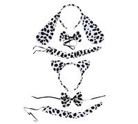 PartyKindom 2juegos Conjunto Diademas para Niño Niña con Orejas De Dálmata Gorro Adorable con Patrón De Animal Accesorios para Cosplay y Fiestas Infantiles