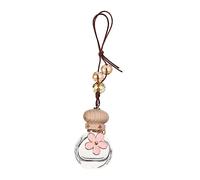 PartyKindom 2piezas Botella De Perfume Colgante Para Coche Decoración Interior Recargable Diseño De Flor Aromatizante De Esencias Para Cumpleaños o Aniversarios