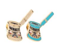 PartyKindom 2piezas Broche De Cafetera Esmaltado Broche Para Prendas Accesorio Para Chaqueta De Solapa Ramillete Para Chaqueta Prendedor De Sombrero De Dibujos Animados