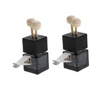PartyKindom 2piezas Difusor De Para Coche De Ventilación Botella De Esencial Decoración Aromática y Purificadora Clip Para Aireador Ambientador De Automóvil Transparente Tapa