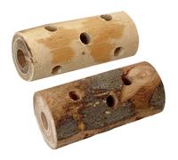 PartyKindom 2piezas Juguetes De Madera para Roedores Palitos De Manzana para Morder Conejos Chinchillas Hámster Accesorios Naturales para Dientes Saludables y Seguro