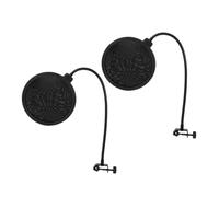 PartyKindom 2piezas Micrófono Con Filtro Protector Antivientos Para Grabación De Parabrisas Con Clip Para Brazo Estabilizador Para Estudio De Música o Podcasting