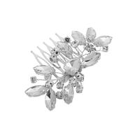 PartyKindom 2piezas Peine y Accesorios Cabello Peinetas Laterales De Para Boda Brillantes Gemas De Imitación Joyas Cabello Para Boda