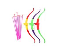 PartyKindom 3 Juegos Arquería para Set Arcos y Flechas Juguete Exterior Seguro y Duradero para Niñas Colores Aleatorios Color Aleatorio Color Aleatorio