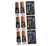 PartyKindom 3 Pares Luces del Coche Bombilla led Bombillas led luz leitura lámpara de matrícula condujo Luces LED automaticas luz de la Placa del Auto Varios luz Intermitente t10