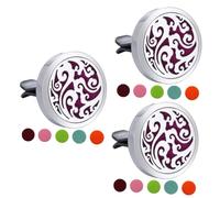 PartyKindom 3 Piezas Difusor De Aromaterapia Para Coche Difusor De Aceite Esencial Para Coche Desactivadores De Fragancia Para Auto Para Aire De