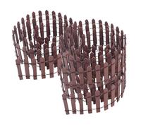 PartyKindom 3 Piezas Miniature Wooden Picket Fence Lightweight and Portable Mini Garden Border Easy Installation For Dollhouses Fairy Gardens Terrariums Small Decorative Fencing