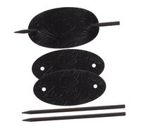 PartyKindom 3piezas Pasador De Cuero Con Horquilla Para Coleta Accesorios Cabello Horquillas Rubias