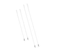 PartyKindom 4 Piezas Barra De Pavo De Cortina Varilla Varita De Repuesto Ciega Varilla Ciega Varita De Repuesto para Portavasos Blanco Fibra De Vidrio