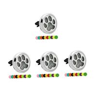 PartyKindom 4 Piezas difusor de aromaterapia para coche vehículo difusores de coche para aceites esenciales ambientador de aire aceite esencial para Aleación de zinc