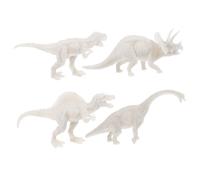 PartyKindom 4 Piezas Kit de Pintura de Dinosaurios de Dinosaurios para Pintar DIY Juguetes para Habilidades y Cognitivas
