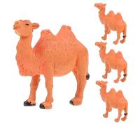 PartyKindom 4 Piezas Modelo de Camello de simulación Juguetes Camellos estatuilla de Camello de Juguete cifra Peluche Animales Modelo Animal Juguete para Figura de Camello Marrón