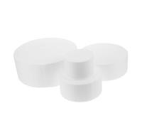 PartyKindom 4 piezas Moldes de Espuma para Modelado de Tartas Molde de Poliestireno Ligero y Resistente para Decoración de Pasteles Prácticos Dummy Cakes para Repostería y Celebraciones