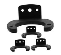 PartyKindom 4 Piezas Soporte de Micrófono de Pared de Soporte para Micrófonos Diseño Ahorrador de Espacio para Oficina y Hogar y Estable para Diversas