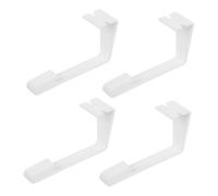 PartyKindom 4 Piezas Sujetadores de Cortinas para Ventanas de Autocaravana Clips de Plástico Blancos con Kit de Instalación Accesorios para Fijar y Mantener Cortinas Su Lugar Viaje
