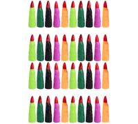 PartyKindom 40 PZS Dedos de Bruja de Halloween, Uñas Falsas de Colores para Cosplay, Accesorios de Disfraces para Bromas de Zombies