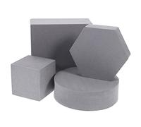 PartyKindom 4piezas Accesorios De Fotografía Geométricos Forma De Cubo Accesorios para Fotos De Joyería y Cosméticos para Decoración De Fotográficos