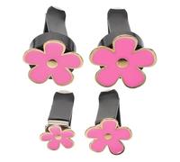 PartyKindom 4piezas Clips De Ventilación De De Margarita Para Automóviles Decoración De Aromaterapia Espaciosa Juego De Color Rosa Accesorios De Interior Para Mujeres