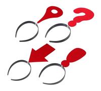 PartyKindom 4piezas Diademas Creativas Con Símbolos Flecha Exclamación y Pregunta Para Mujer Cómodas y Ajustables Para Halloween Carnaval y Fiestas Temáticas