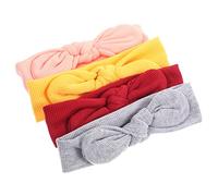 PartyKindom 4Piezas Diademas de Niño Niña Accesorios para Niñas Recién Nacidas Colores para Shower y Especiales