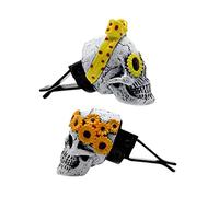 PartyKindom 4piezas Difusor De Aromas Para Coche Forma De Calavera Clips Decorativos Para Ventilación Adorno Aromático Para Mejorar El Del Vehículo