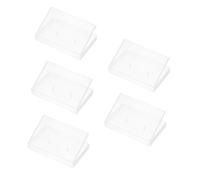 PartyKindom 5 Piezas Caja de Almacenamiento de Cintas de Audio Translucida Estuche Organizador para Casetes de Grabación Estándar Diseño Compacto y Multifuncional Transparente y Espacio
