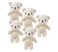 PartyKindom 5 Piezas Mini Bear Toy Peluche Adorable DIY Llaveros Accesorios Mochilas y Decoración Personalizada