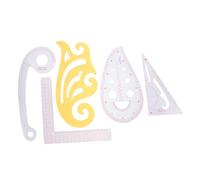 PartyKindom 5 piezas Reglas Curvas para Costura Herramienta de Medición y Patronaje Versátil Material Duradero Diseño Portátil para Confección de Ropa y Patchwork