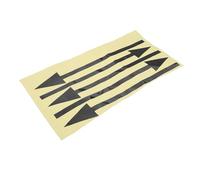 PartyKindom 5 Piezas Stickers Flechas Reflectantes para Buzón Adhesivos PVC Impermeables para Suelo y Pared Señalización Direccional Visible Noche Resistente la para Oficina y Exteriores