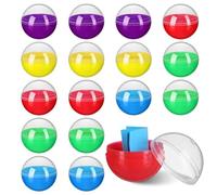 PartyKindom 50 cápsulas de máquina expendedora, bolas redondas de 45 mm, recipientes de premios semitransparentes para mini máquinas de garra, recuerdos de fiesta