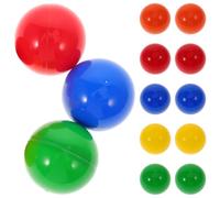 PartyKindom 50 Piezas Bola de Loteria Vistoso rifa Venta Pelota de Juego Jumbo Alto Accesorios de Bolas de plástico Bolas Huecas de plastico Bolas de plastico rellenables el plastico