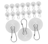 PartyKindom 50 Piezas Ganchos Adhesivos Transparentes Removibles para Techo Sin Taladro Soporte Fuerte Reutilizables para Decoración Oficina Hogar
